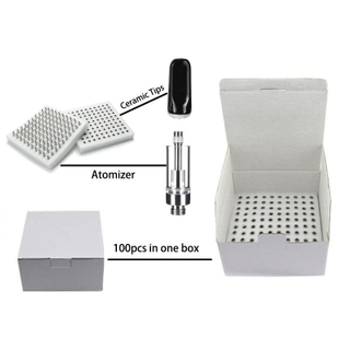 Empty Ceramic Black Tip Cartridges Vape Custom