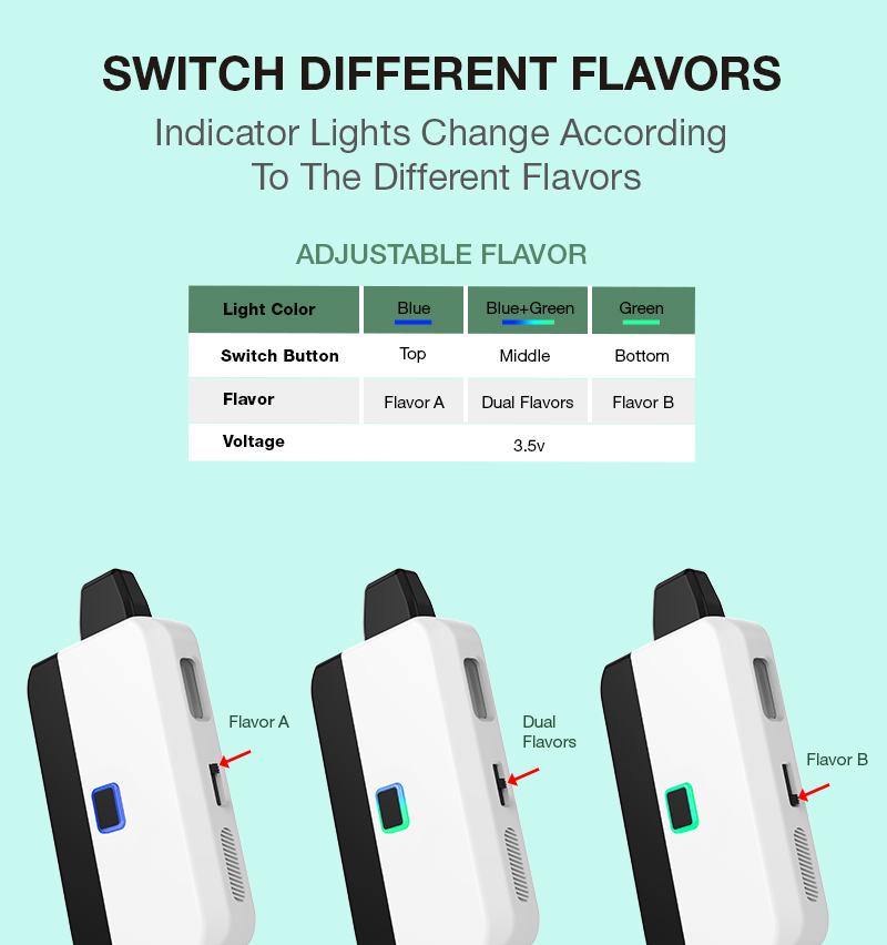 4ml dual flavors delta8 disposable vape (9)