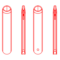 Empty THC Disposable Vape Pen