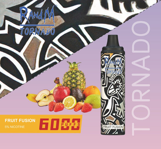 5% Ecigs 12ML RandM Tornado 6000 Puffs Disposable Vape