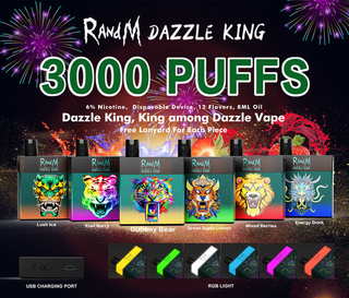 3000 Puffs Ecigs RandM Dazzle King Disposable Vape
