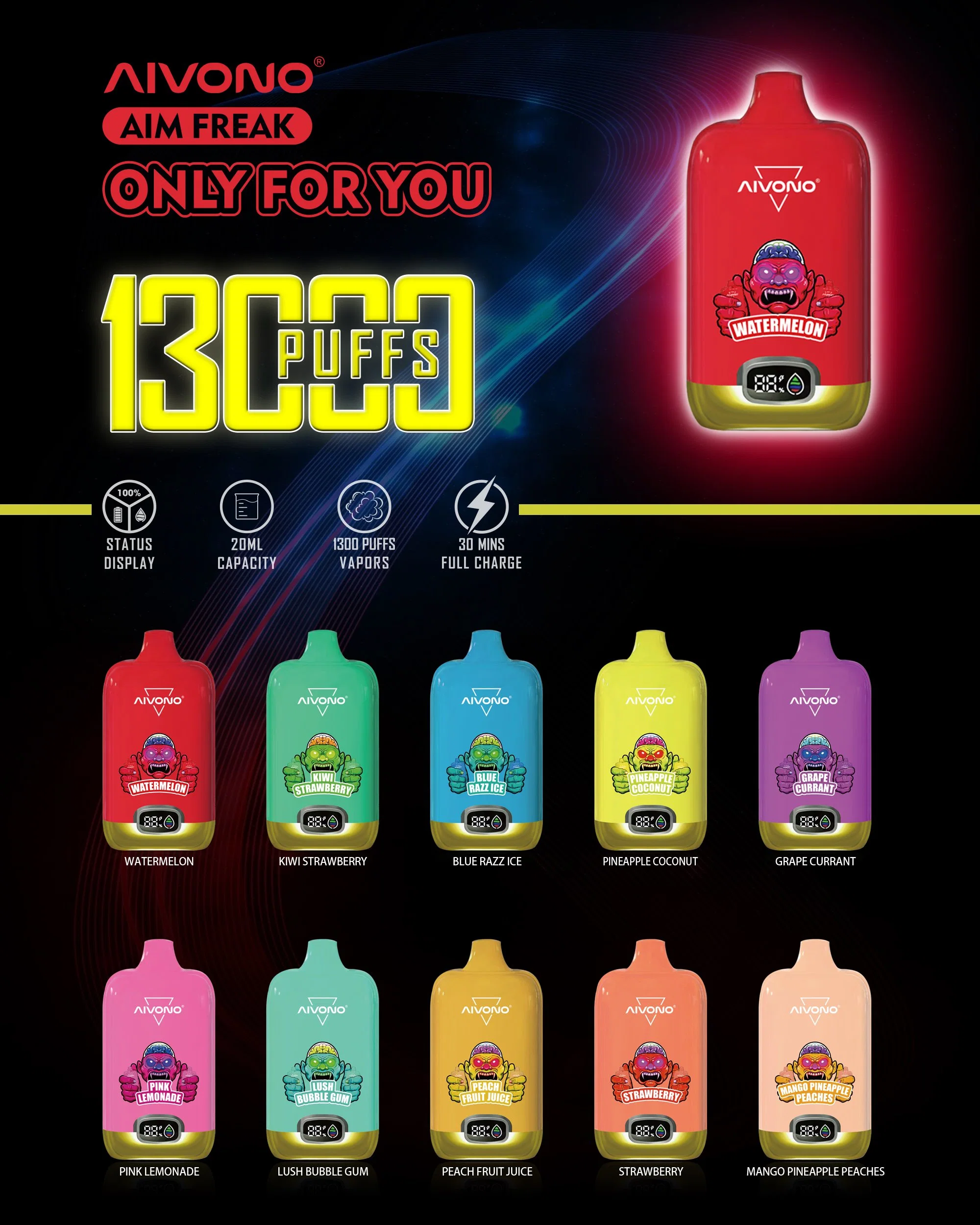 aim freak 13000 puffs disposable vape (24)
