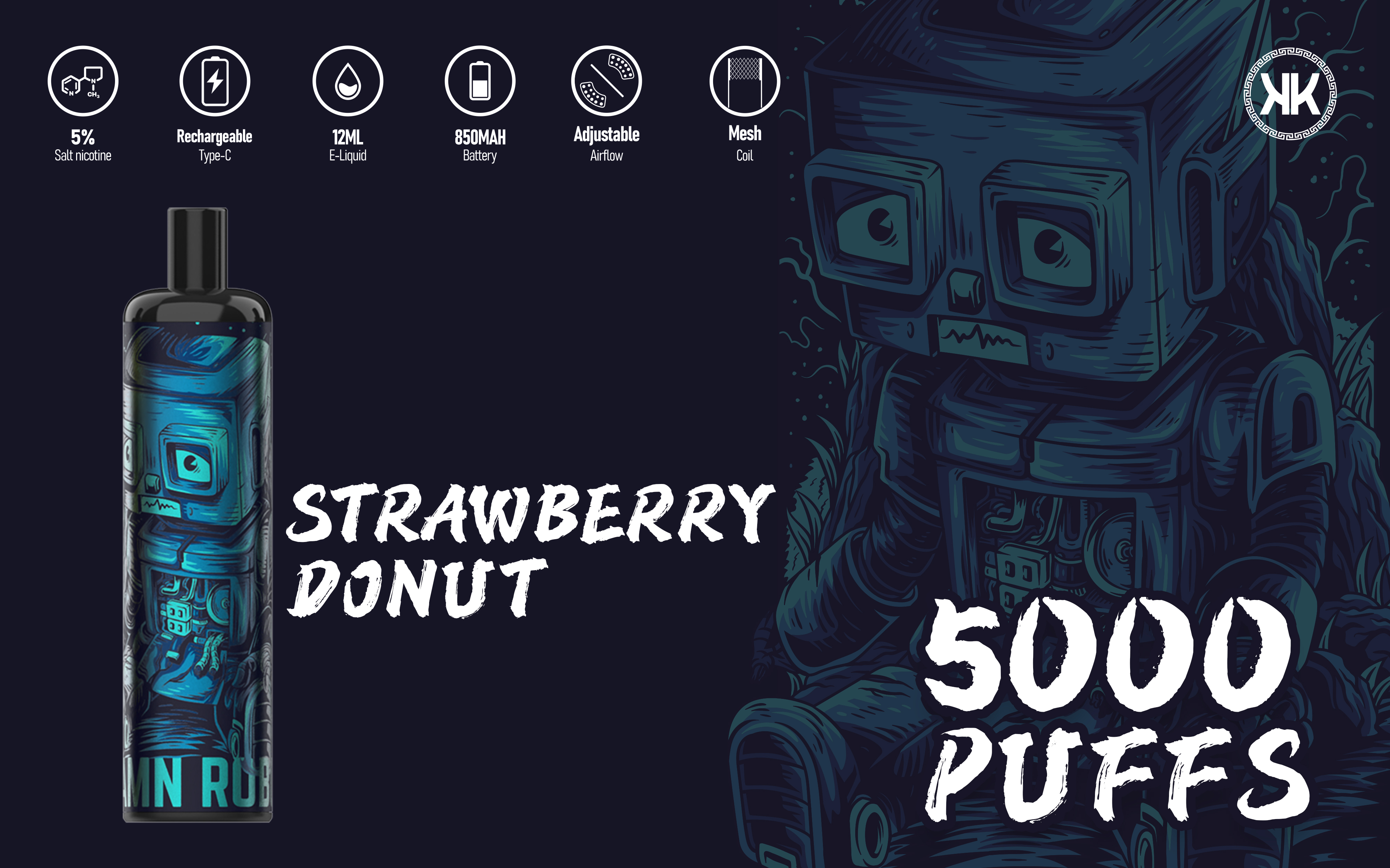 strawberry donut