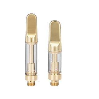 VFW3 GOLD 0.5ml 0.8ml 1.0ml Empty Glass 510 thread cartridge Ceramic coil Flat tip