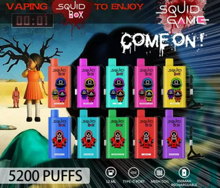 RandM Squid Box 5200 Puffs Disposable vape 12ml Capacity Wholesale Vape 