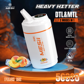 Mesii Shisha Heavy Hitter 50k 50000 Puffs TDL/MTL Disposable Vape