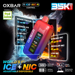 ice nic control Oxbar 35000 Puffs Disposable Vape