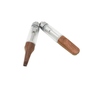 Empty CBD Vape Cartridge Wood Tip 510 Thread